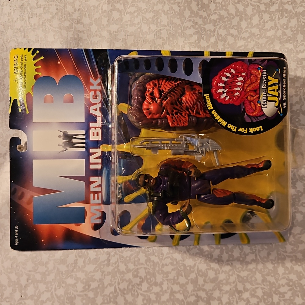 1997 MIB Men In Black Flame Blastin Jay Action Figure